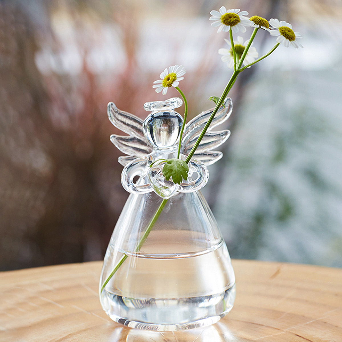 2 little angel glass vases vase Nordic living room coffee table desktop angel glass hydroponic small vase vase