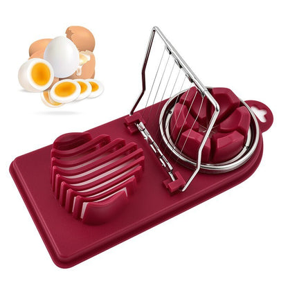 Two-in-one egg cutter household egg slicer fancy split three-in-one egg cutter white egg cutter