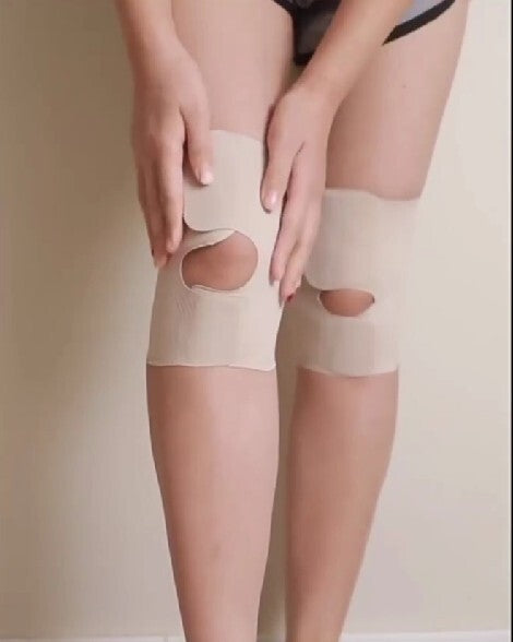 夏季防曬超薄護膝 半月板護膝膝蓋韌帶保護護具空調護膝 膚色 M碼 護膝