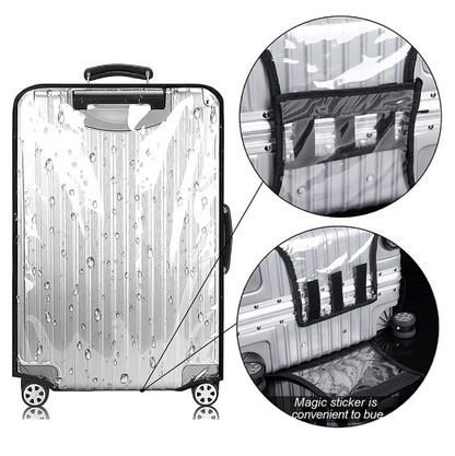 30-inch suitcase protective cover transparent thickened wear-resistant waterproof trolley case cover travel leather suitcase cover