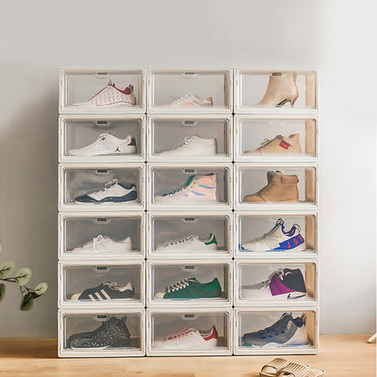 [1 Pack] Japanese style foldable shoe box shoe storage box combination plastic storage box