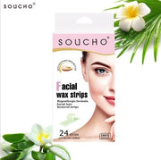 [24 pieces] SOUCHO Double-sided facial hair removal wax paper, lip hair removal stickers, women's facial hair removal wax paper, double-sided lip hair removal wax paper, dense wax hair removal wax paper, other beauty toolsOther