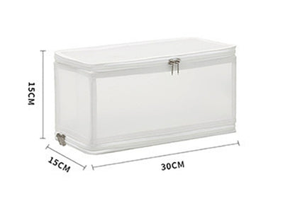 6.7L【30*15*15cm】多功能透明防水收納盒 收納箱 [平行進口]