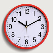 25cm x 25cm 阿拉伯數字靜音時鐘阿拉伯數字客廳掛牆鐘 10吋 簡約數字掛鐘