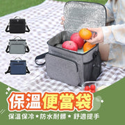 铝箔保温袋大容量饭盒袋保冷袋保温袋保冰袋加厚保温袋便当袋保鲜袋野餐袋露营袋（蓝色）