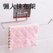 Lazy rag rack, punch-free hanging towel rack, wrought iron bathroom toilet kitchen rack, rag roll paper towel bar rack