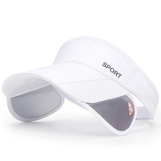 White outdoor sports sun protection empty top hat women's casual cycling sun visor telescopic pull-out hat [parallel import] hat
