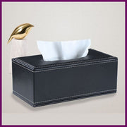 High-end European leather tissue box tissue box high-quality leather square tissue box leather tissue box tissue storage box tissue box for home room, living room, car