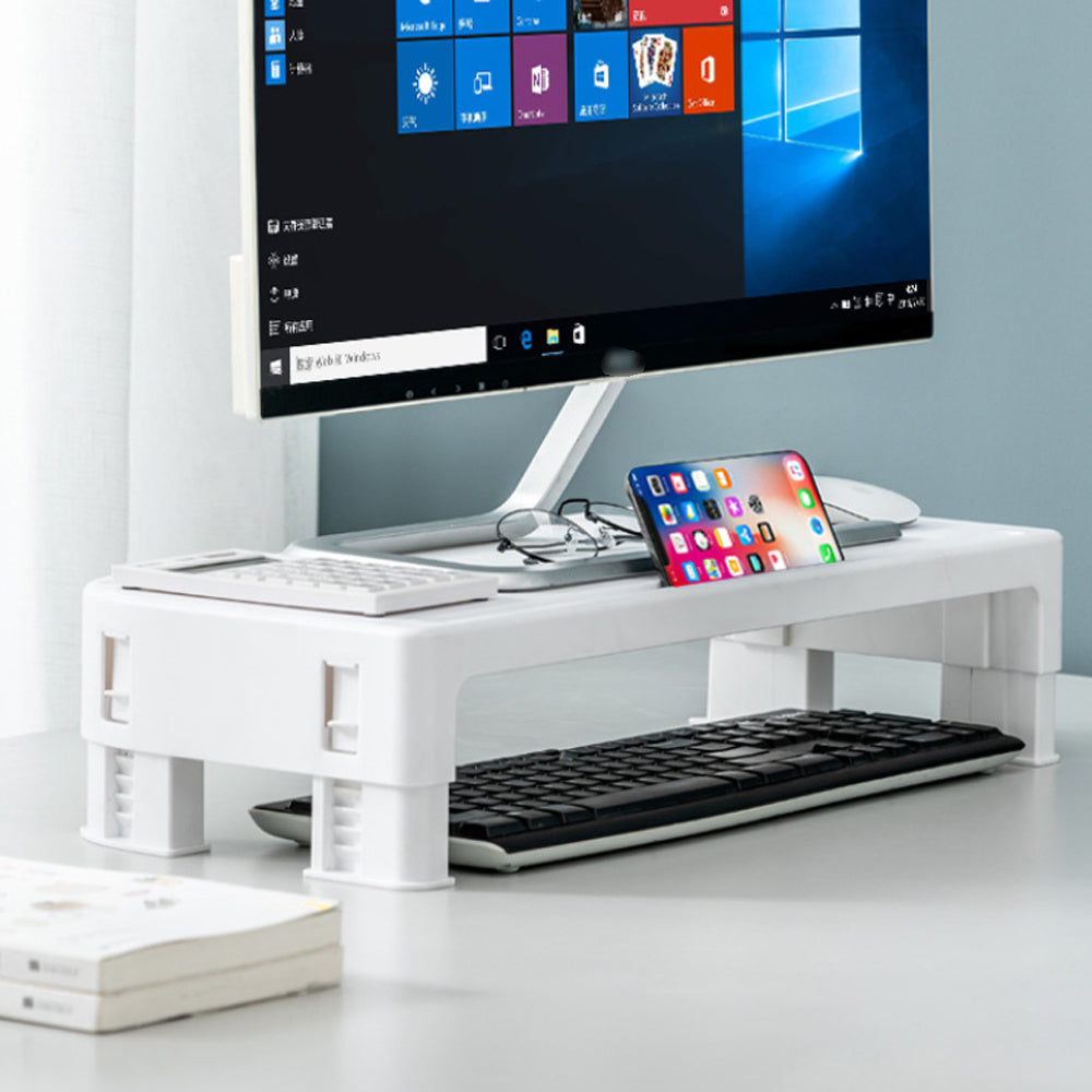 White adjustable 6-stop screen elevated stand notebook/computer/laptop elevated stand [parallel import]