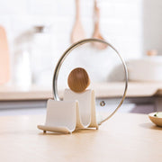 Creative and simple wavy pot lid rack plastic spatula rack countertop kitchen storage rack spoon chopstick storage rack tableware container