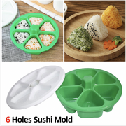 Triangular sushi rice ball Japanese lunch box sushi mold sushi mold sushi utensil triangular rice ball mold parent-child cooking royal rice ball seaweed kimbap making tool mold box baking tray and baking mold
