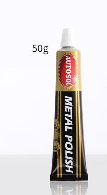 German AUTOSOL Metal Polish metal polishing paste 50g removes the oxide layer and rust on the metal surface metal polishing paste scratch scratch repair hardware stainless steel watch strap polishing restores bright and clean metal cleaner
