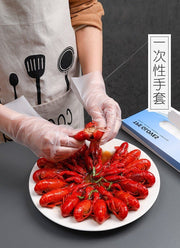 【100入】一次性手套TPE加厚耐用食品手套食物手套家用烘焙手套卫生清洁即弃手套式