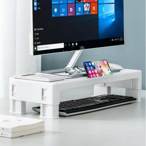 White adjustable 6-stop screen elevated stand notebook/computer/laptop elevated stand [parallel import]