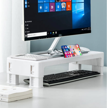 White adjustable 6-stop screen elevated stand notebook/computer/laptop elevated stand [parallel import]