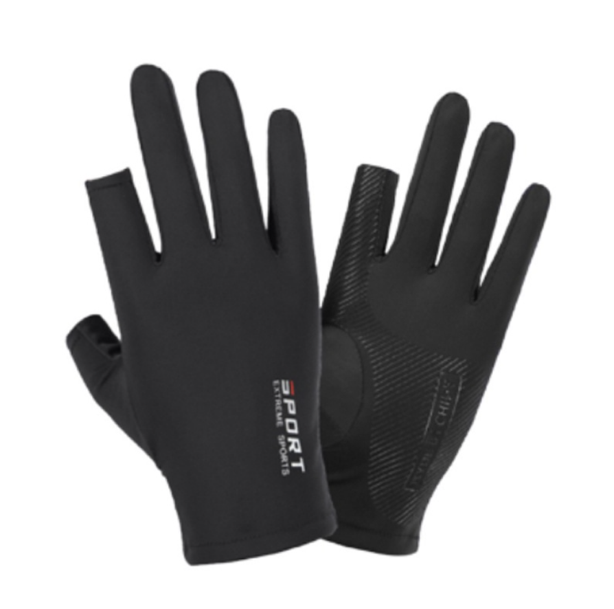 Sun protection ice silk gloves, sun protection gloves, fishing gloves, breathable gloves, touch gloves, non-slip anti-slip gloves, sun protection hand sleeves