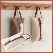 Japanese simple tissue box tissue bag hanging tissue storage box high quality leather tissue box simple tissue box storage box meal box tissue holder tissue box bag tissue packaging facial tissue