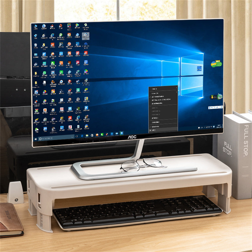 White adjustable 6-stop screen elevated stand notebook/computer/laptop elevated stand [parallel import]