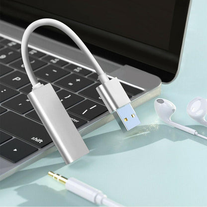 [1件裝] USB 電腦聲卡 usb 轉 3.5mm 單孔聲卡耳機麥克風 二合一聲卡 外置聲卡 [平行進口]