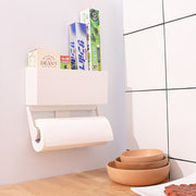 Japanese magnetic storage rack refrigerator side cling film storage box wall-mounted magnet storage box hanger
