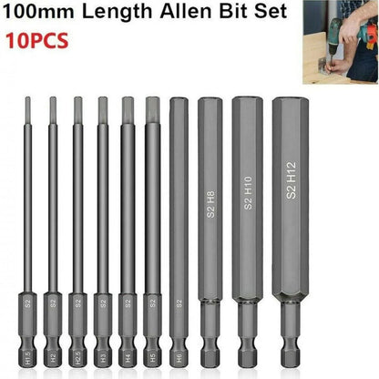 [10-Piece Set] Hexagonal Electric Drill Bit Magnetic Quick Replacement Electric Drill Tool Electric Screwdriver Electric Drill Bit