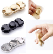 Silver Fidget Spinner Finger Spinner Hand Thumb Spiral Thumb Stress Reduction Toy