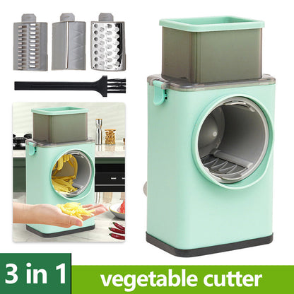 Hand-cranked vegetable cutter, multifunctional kitchen shredder, potato shredder, grater [parallel import]