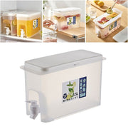 [3.5L] Push-type ice kettle refrigerator cold water tank with faucet refrigerator fruit tea homemade frozen drink faucet container cold water bucket cold water cylinder refrigerated storage resistant