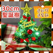 桌面迷你帶燈小聖誕樹-30cm-A款彩燈（飾品DIY）