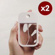 2 Japanese portable card-shaped sprayers, white, light-colored, simple style, card-shaped creative anti-epidemic disinfection spray bottles, spray bottles, spray machines, disinfection bottles, disinfection bottles