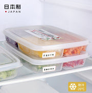 Japanese-made SANADA refrigerator compartmented crisper kitchen seasoning storage box food-grade frozen crisper food storage container crisper