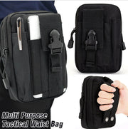 Black multifunctional pocket bag, outdoor tactical belt, waist bag, sports waist bag, mobile phone bag [parallel import]