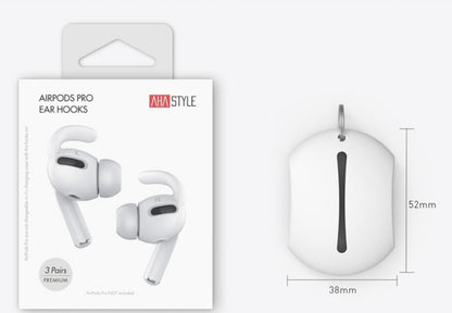 Ahastyle (PT-60pro) -AirPods Pro 运动款防掉耳挂式耳机套(三组入附收纳套) 防滑挂耳钩耳塞