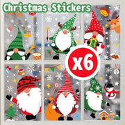 Christmas decorations Santa Elk static sticker Christmas shopping mall glass window decoration