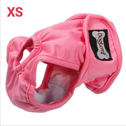 [Pink XS] Breathable female dog menstrual pants washable dog hygienic diapers pet anti-harassment pants