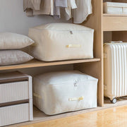 Oxford cloth storage bag for home use, cotton quilt, clothes, moving, moisture-proof packing bag, vertical style