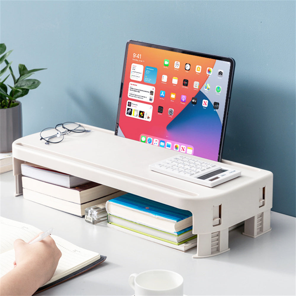 White adjustable 6-stop screen elevated stand notebook/computer/laptop elevated stand [parallel import]