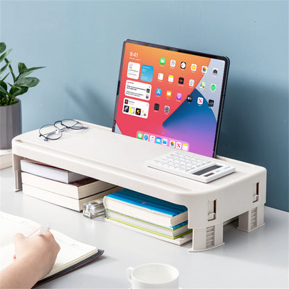White adjustable 6-stop screen elevated stand notebook/computer/laptop elevated stand [parallel import]