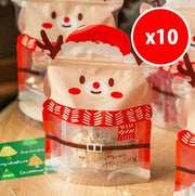 Christmas candy cookie sealed packaging bag creative cartoon cute version gift gift packaging bag