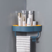 Corner triangle multi-purpose storage rack seamless corner triangle seamless hanging rack bathroom kitchen multi-function