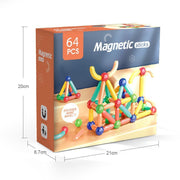 Magnetic rod children's early education puzzle development versatile assembly magnetic building blocks intellectual toy institution kindergarten building blocks