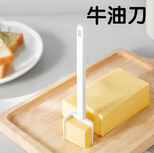 Japanese KM plastic butter cutter cheese cheese cutter tool household baking butter dicing knife bread knife