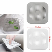Gray kitchen sink anti-clogging sink floor drain filter cover silicone floor drain cover bathroom drain hair filter zinc plate partition