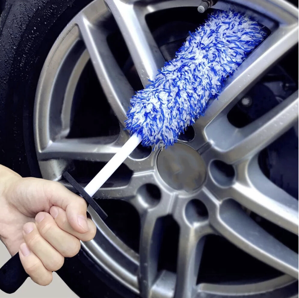 Car tire cleaning tool cleaning brush tire brush tire cleaning brush wheel hub cleaning brush fiber wheel hub brush cleaning brush soft and non-scratch tire cleaning brush tire cleaning care