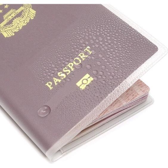 4-piece anti-fouling and moisture-proof passport protective cover with small interlayer (transparent) ID bag