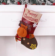 Christmas Socks [Holy Saint Elk Style] Christmas Decorative Supplies Children's Socks Small Gifts Gift Bags Atmosphere Decoration Santa Claus Candy Bags Christmas Gifts