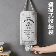 壁挂式放垃圾袋收纳盒家用抽取挂袋塑料袋杂物整理挂篮袋子收纳袋