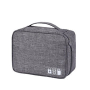 Gray cationic data cable storage bag portable waterproof mobile phone digital bag digital storage bag ordinary storage bag