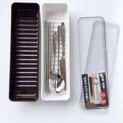 Multifunctional knife, fork, chopstick box, chopstick tube storage box - white tableware container