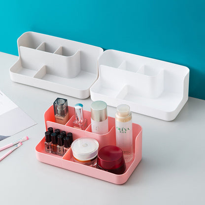 Cosmetic storage box plastic desktop skin care product lipstick dressing table compartment organizer storage box